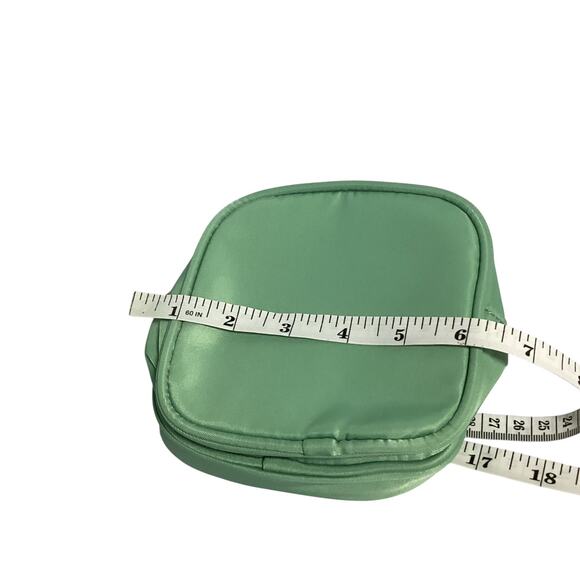 Nylon Small Makeup Pouch Double Zipper Cosmetic Bag Travel - Picture 8 of 8